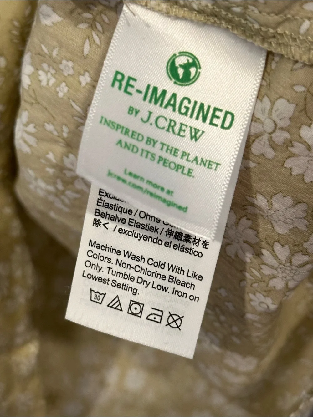 J.CREW Liberty Fabric Smocked Capel Floral Puff Long Sleeve Blouse Women’s S